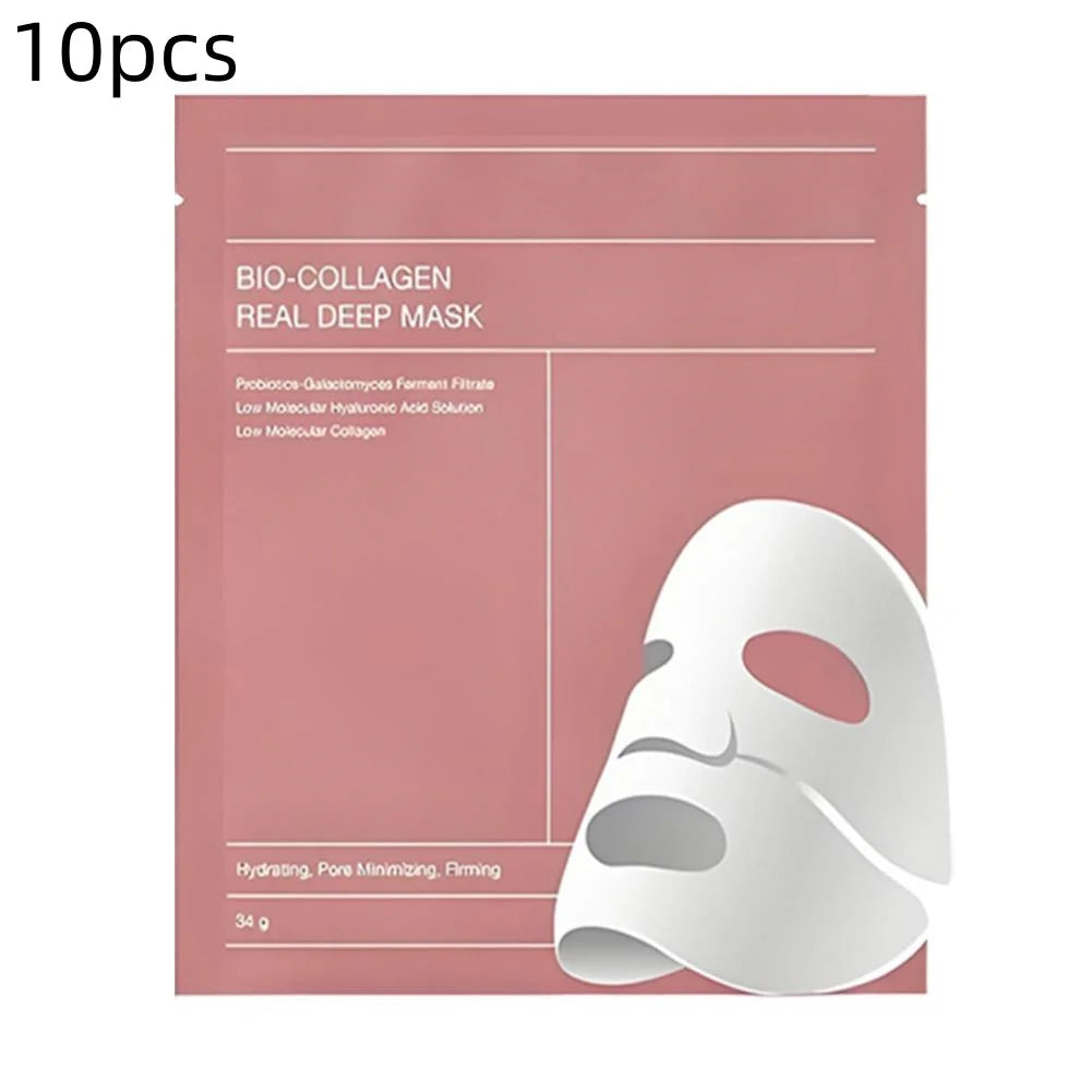 1/5/10pcs Bio-Collagen Face Mask Collagen Protein Hydrogel Soft Gel Mask Deep Moisturizing For Women Skin Care Products 2026
