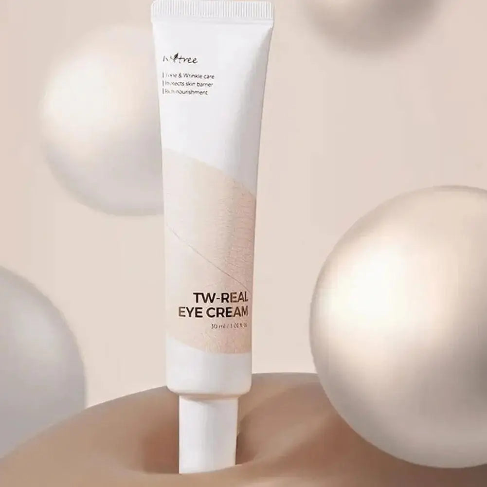 Isntree Eye Cream 30ml Large Portable Bottle Effectively Improves Dryness & Elasticity For Youthful Radiant Eyes Gentle Care
