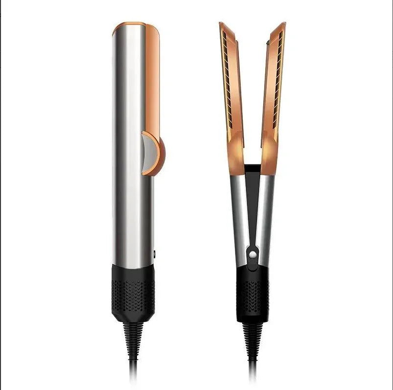 2 IN 1 Professional Hair Straightener & Hair Dryer Heat-Up Hair Flat Iron, Negative Ion Iron Long-Lasting Styling Tool 1.8M&2.7M