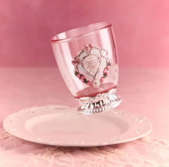 Flower Knows 9th anniversary desktop mirror with air cushion comb makeup brush cup
