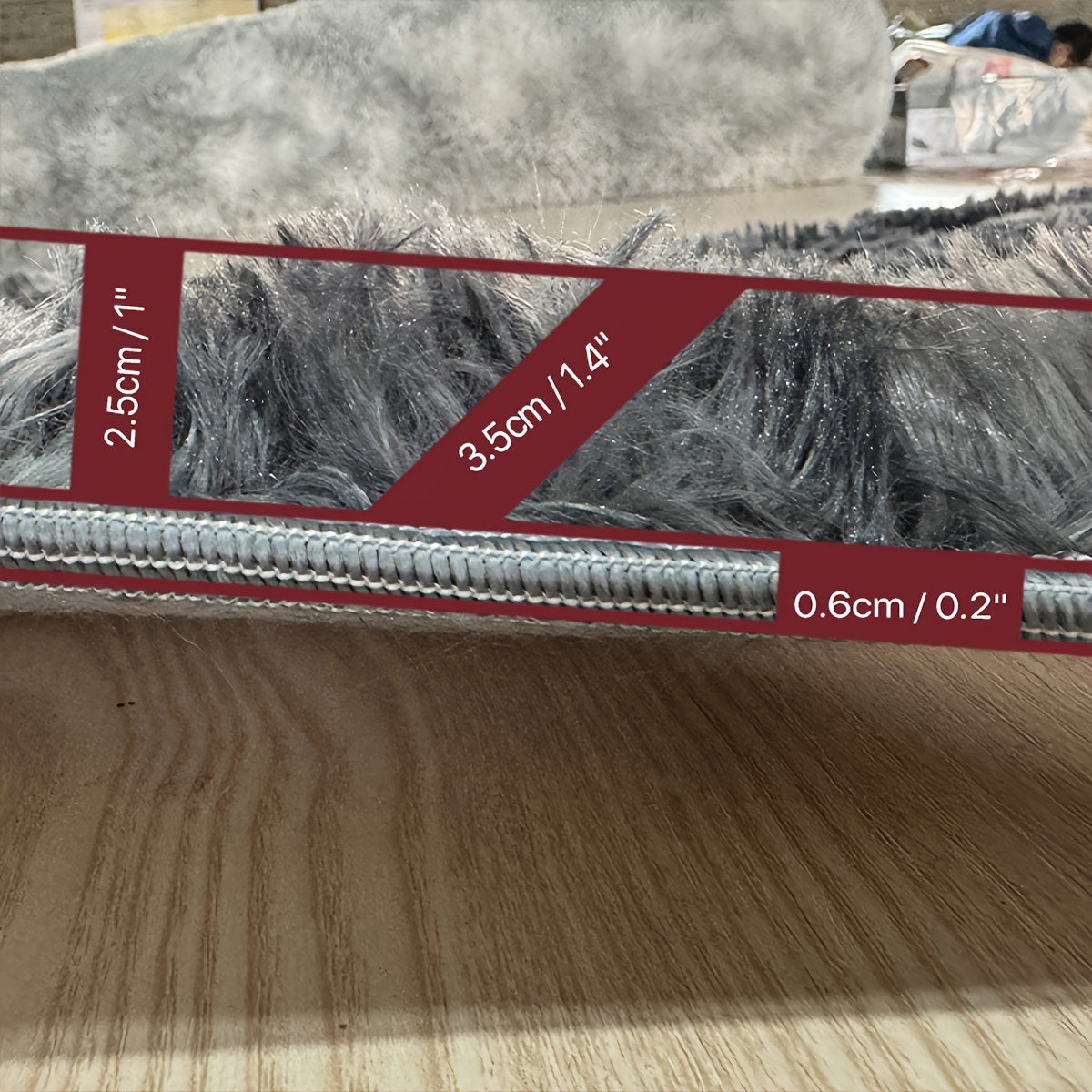 1pc, Long Plush Rug, Fluffy Bedroom Rug, Rectangular Rectangular Bedside Rug, Living Room Rug, Suitable for Bedroom, Living Room, Lounge Area, Bedside, Coffee Table, Cloakroom, Bedroom Bedside Rug, Home Decor, Room Decor, Are