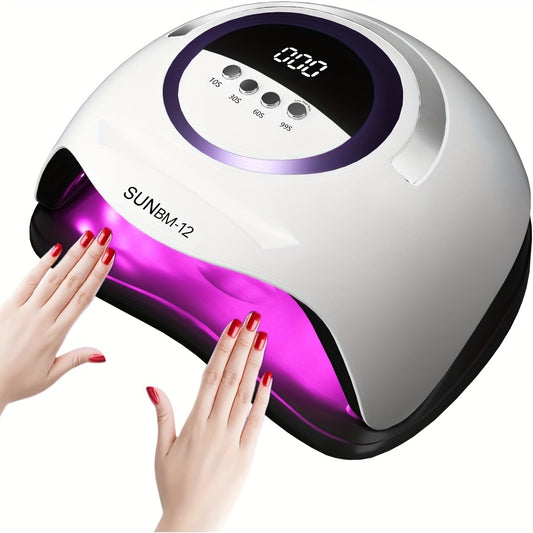 LED Nail Lamp with 72 Beads, Gel Polishing Nail Light, Featuring an Automatic Sensor And 4 Timer Settings, LED Nail Dryer, Professional Tool for Drying Nails And Toenails, Perfect Gift for Women During Holidays