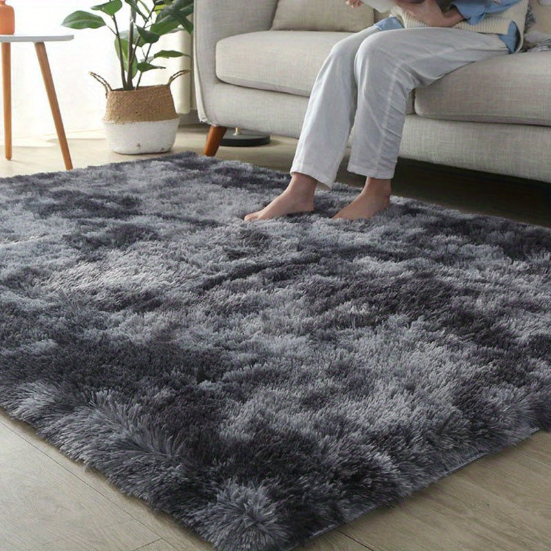 1pc, Long Plush Rug, Fluffy Bedroom Rug, Rectangular Rectangular Bedside Rug, Living Room Rug, Suitable for Bedroom, Living Room, Lounge Area, Bedside, Coffee Table, Cloakroom, Bedroom Bedside Rug, Home Decor, Room Decor, Are