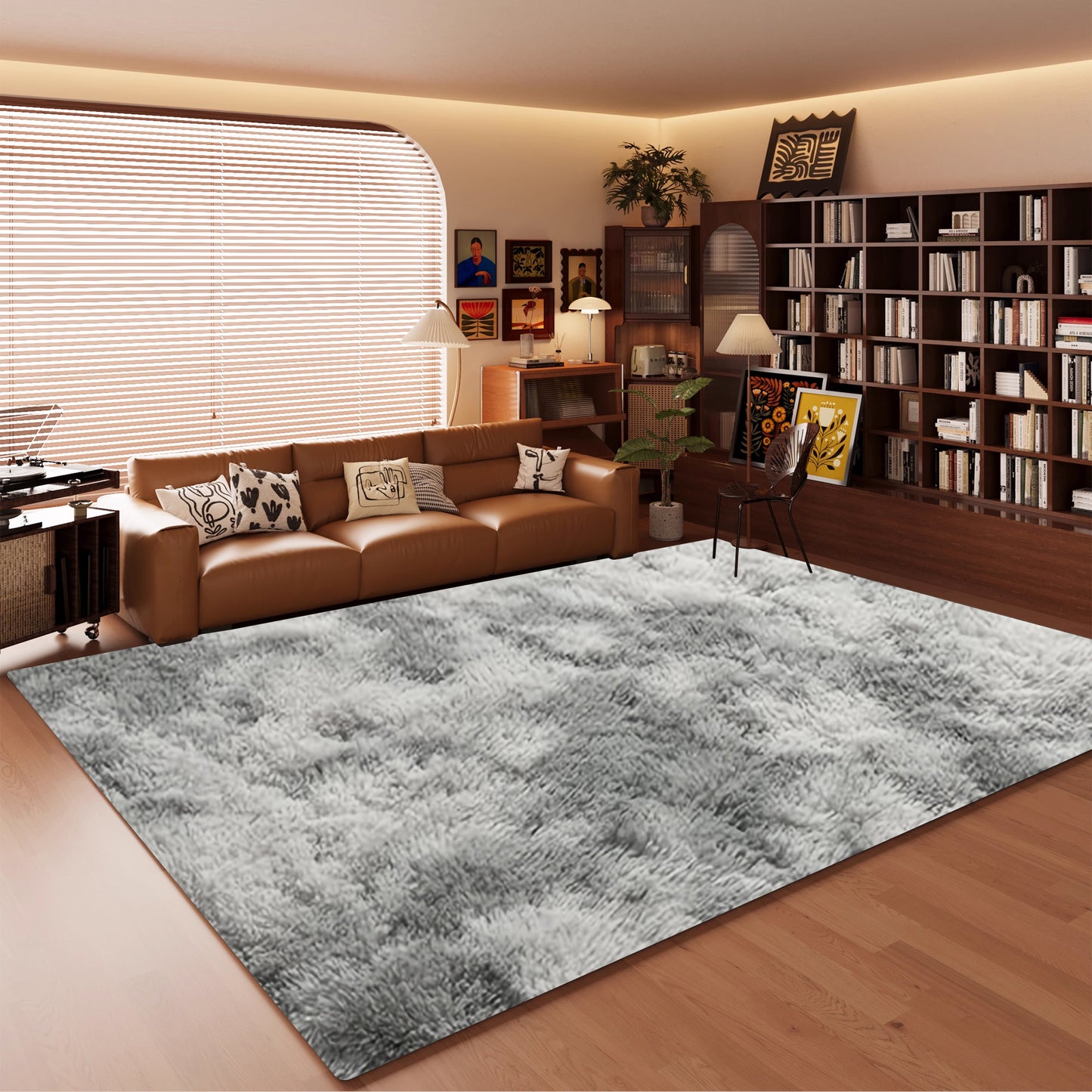 1pc, Long Plush Rug, Fluffy Bedroom Rug, Rectangular Rectangular Bedside Rug, Living Room Rug, Suitable for Bedroom, Living Room, Lounge Area, Bedside, Coffee Table, Cloakroom, Bedroom Bedside Rug, Home Decor, Room Decor, Are