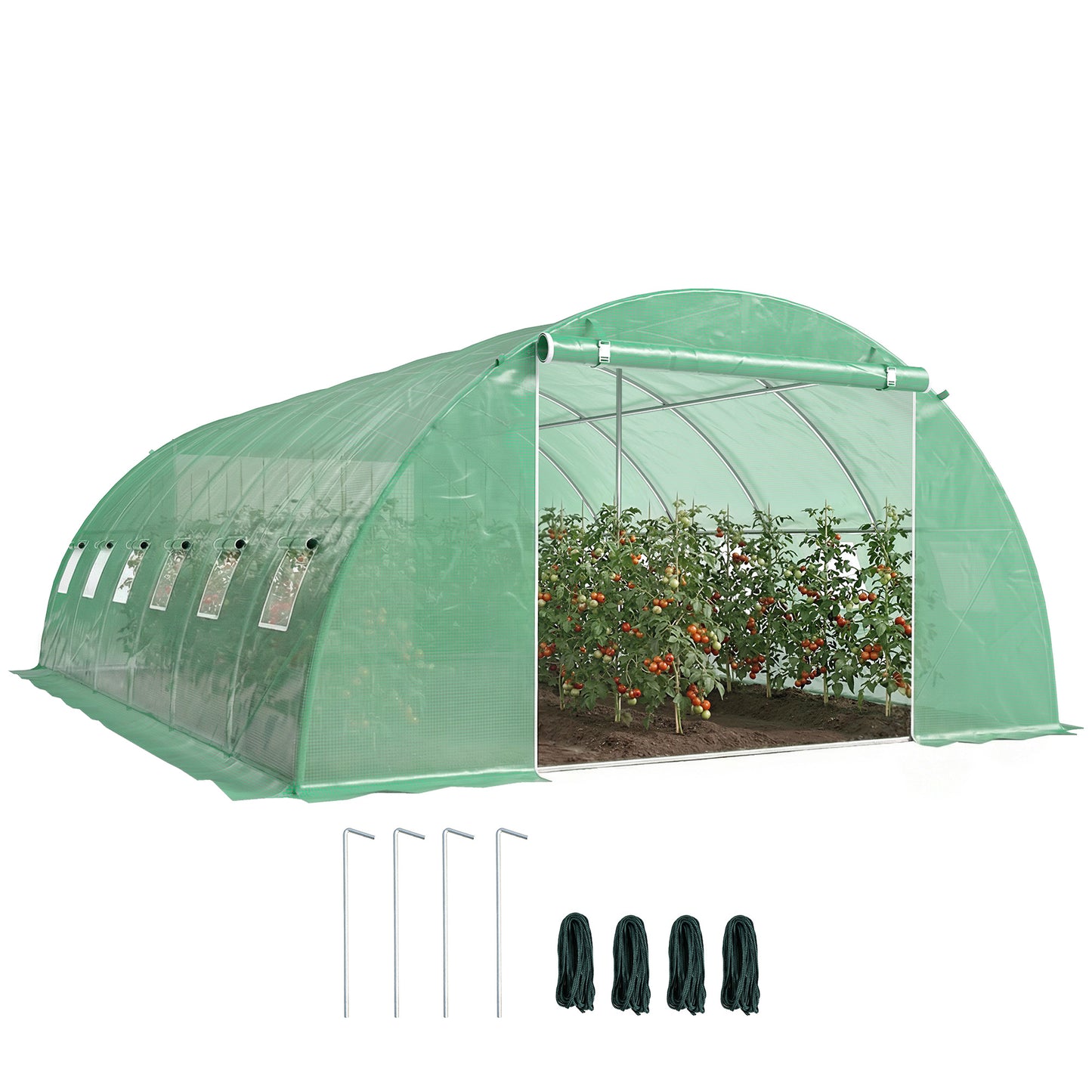 Outsunny Tunnel Greenhouse 595X395X199 cm