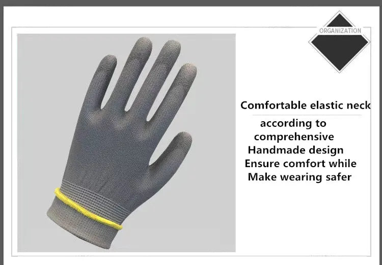 10-30 pairs of nitrile safety coated work gloves, PU gloves and palm coated mechanical work gloves, obtained CE EN388