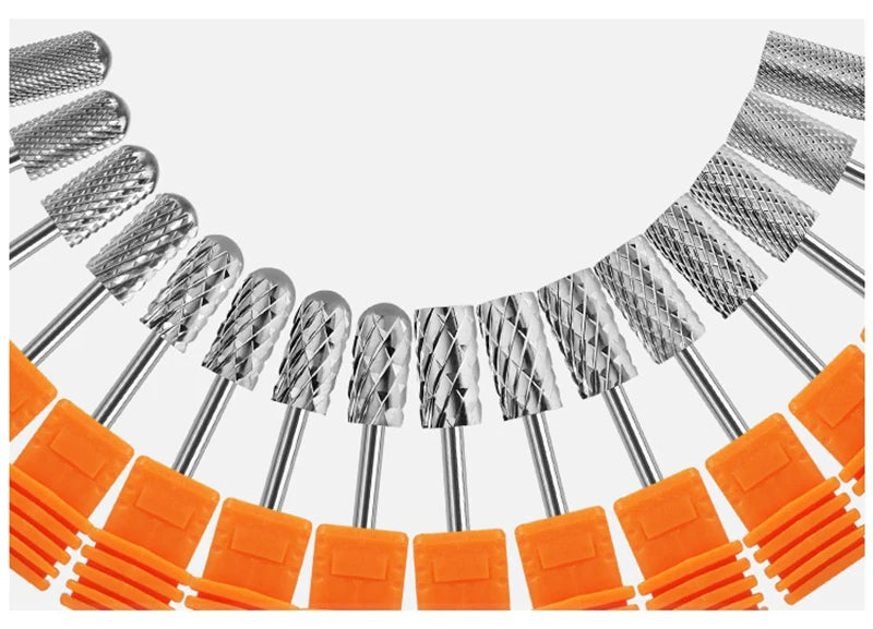 Milling Cutter Golden Carbide Nail Drill Bits For Electric Nail Drill Manicure Machine Pedicure Nail Files Accessories