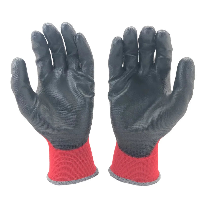 24Pieces/12Pairs Professional Working Protective Gloves For Men Construction Women Garden Nylon Running Glove Obtained CE EN388.