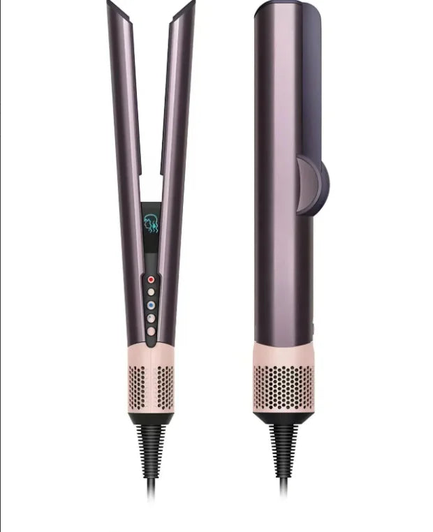 2 IN 1 Professional Hair Straightener & Hair Dryer Heat-Up Hair Flat Iron, Negative Ion Iron Long-Lasting Styling Tool 1.8M&2.7M