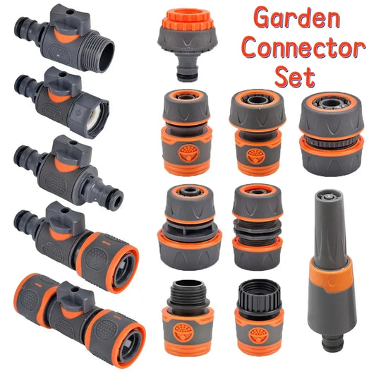 1-Pcs 1/2" 3/4" 1" Garden Hose Quick Connect Adapters -EU BPS Threaded Fittings for Faucets, Spray Guns & Watering Systems