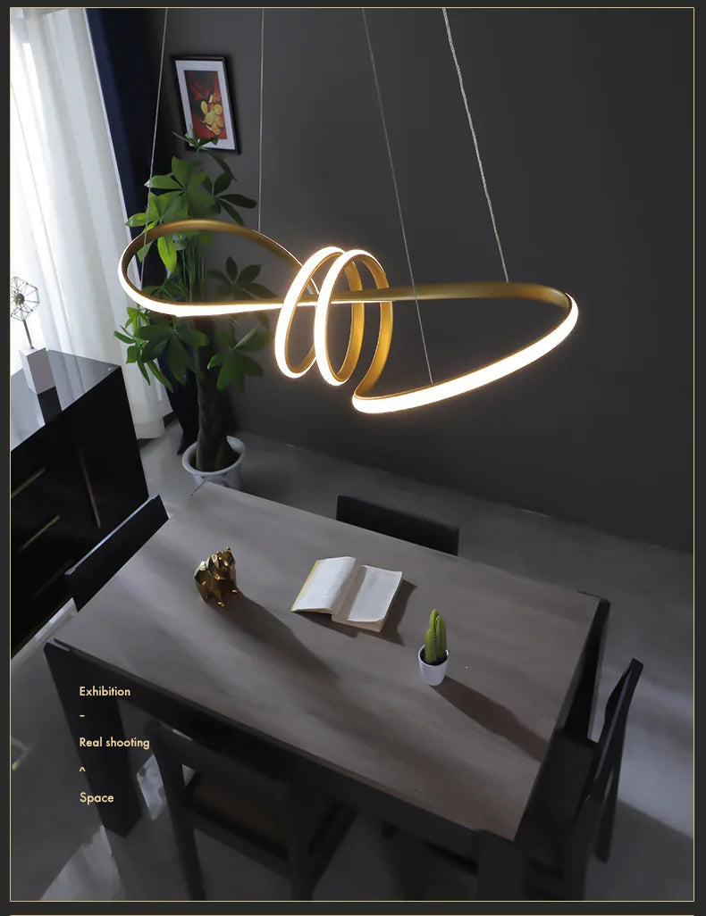 Modern Kitchen Island Pendant Lights Bar Table Dining Room Decor Hanging Lights Remote Dimming Kitchen Led Cord Pendant Lamp