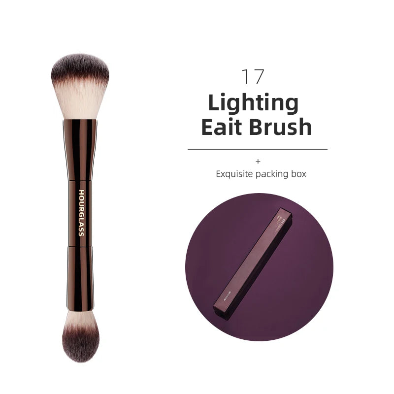 Hourglass Makeup Brush All Kinds Eyeshadow Foundation Concealer Powder Bronzer Blusher Eyeliner Retractable Professional Brushes