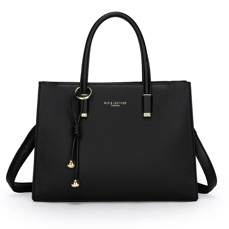 Genuine Brand Top Quality Pu Leather Handbag Women's Tote Messenger Sac Designer Large Capacity 3 Levels Shoulder Crossbody Bags