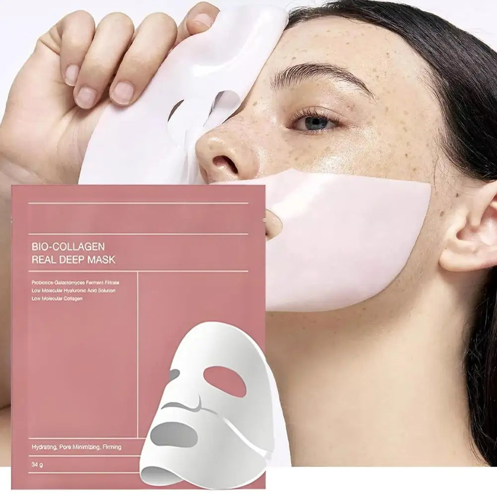 1/5/10pcs Bio-Collagen Face Mask Collagen Protein Hydrogel Soft Gel Mask Deep Moisturizing For Women Skin Care Products 2026