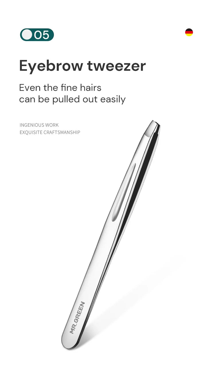 MR.GREEN Manicure Set 12 In 1 Full Function Kit Professional Stainless Steel Pedicure Sets With Leather Portable Case Idea Gift