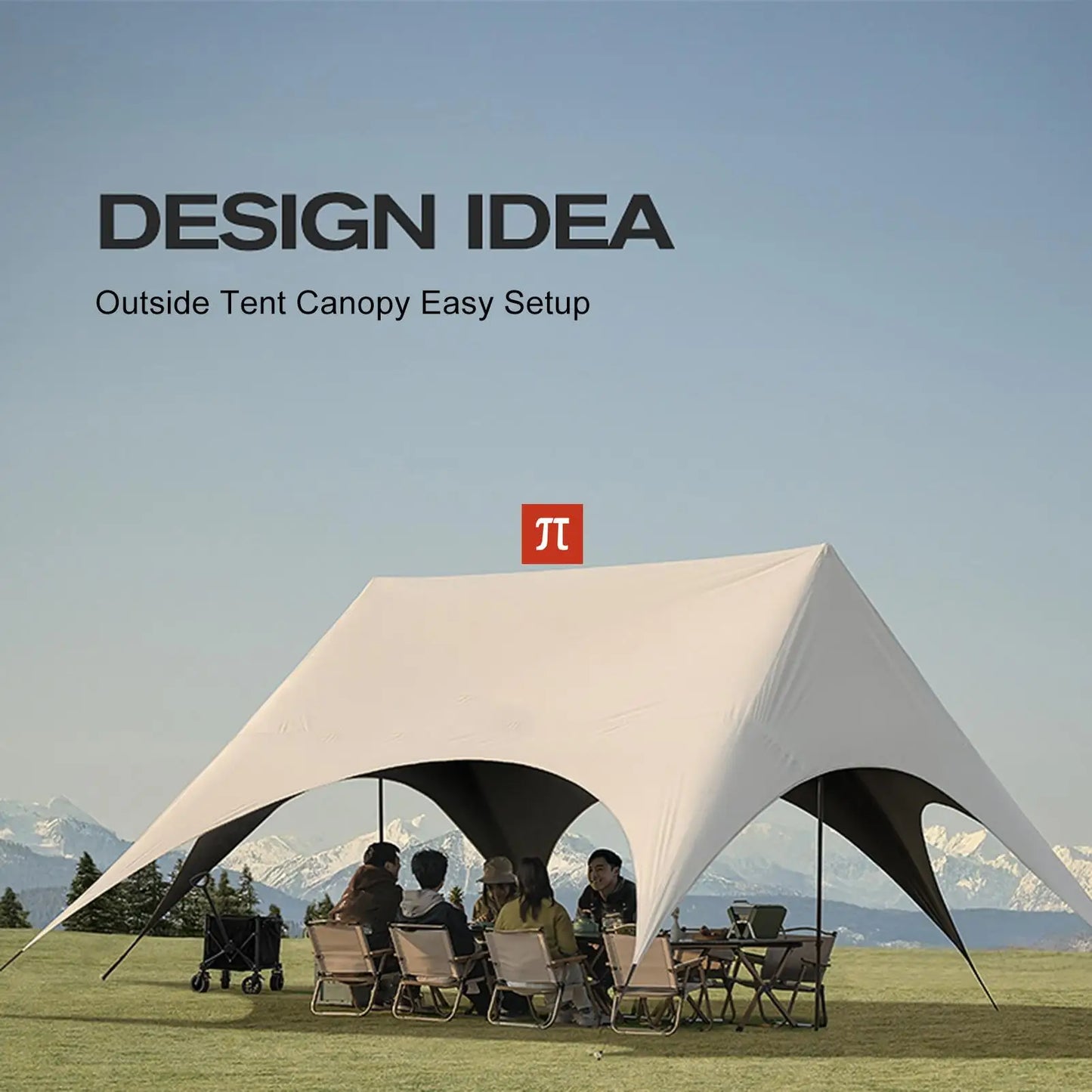 ACamping Gazebo Hexagonal Rainproof Shelter Foldable Quick-opening Windproof Butterfly Picnic Outdoor Shade Tent Outdoor Camping