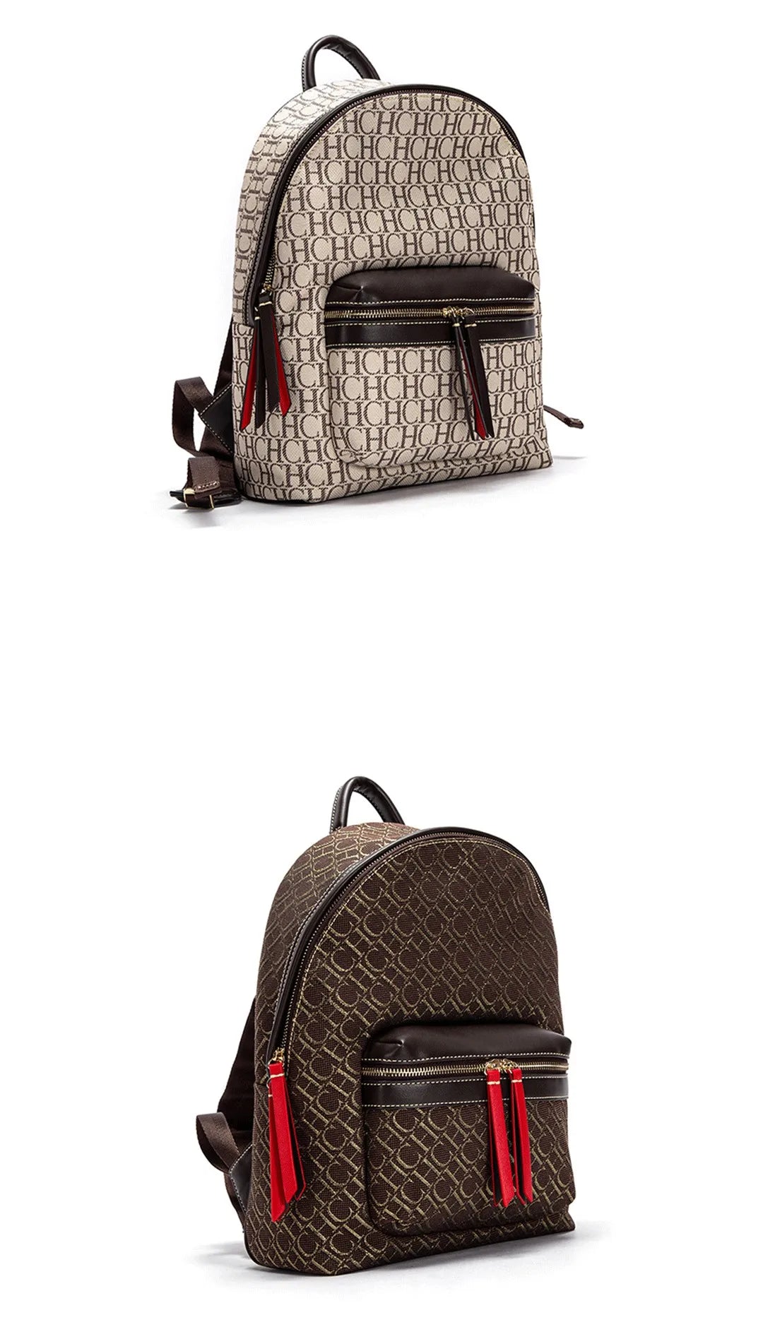 CH Luxury Brand Backpack New Designer Large Capacity Fashionable Versatile Campus Bag for Male and Female Students