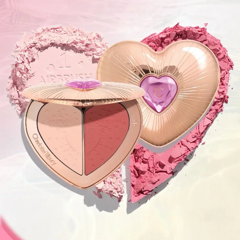 Charlotte Tilbury Aesthetic Scenery Eye Shadow Starlight Pink Soft Light Bicolor Disc Two Color Love Treasure Box Powder Blusher
