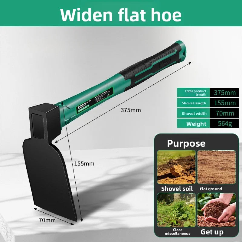 Multifunctional Outdoor Pickaxe  4.6mm Thickness Gardening Tools ,Durable Hoe,Rake,Pickaxe for Digging Planting Weeding