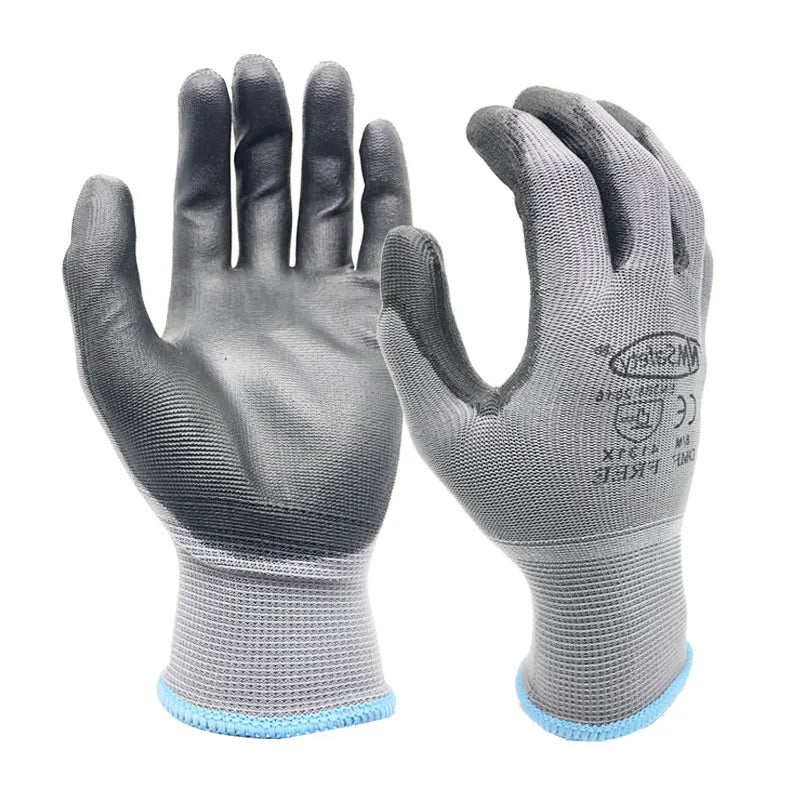 24Pieces/12Pairs Professional Working Protective Gloves For Men Construction Women Garden Nylon Running Glove Obtained CE EN388.