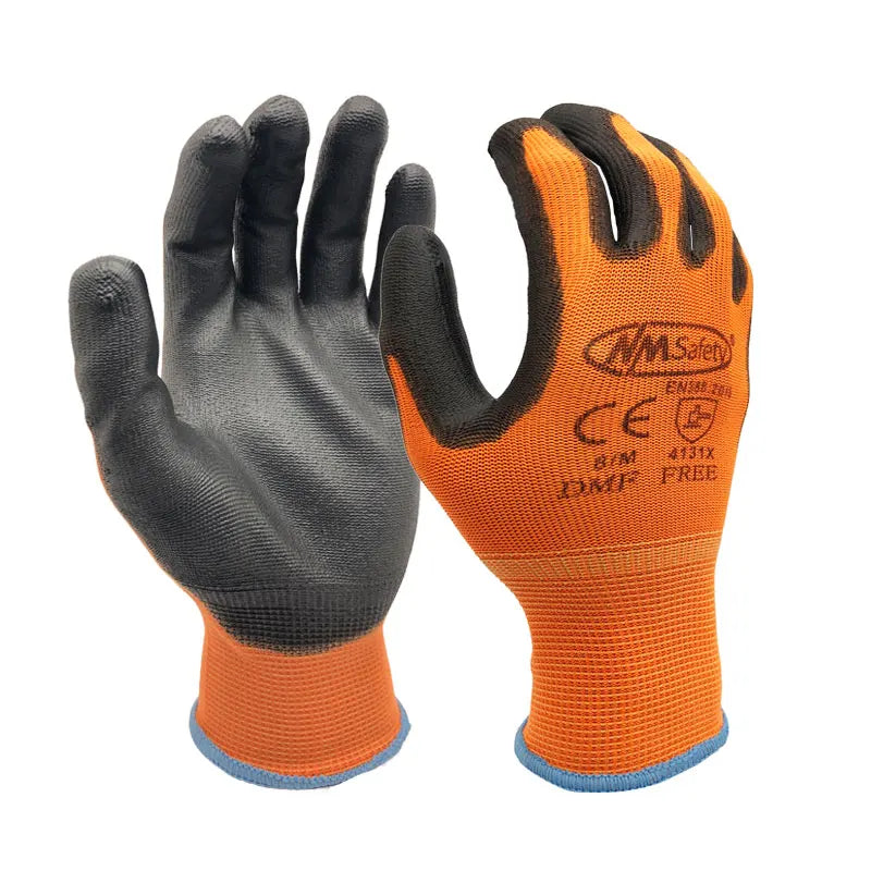 24Pieces/12Pairs Professional Working Protective Gloves For Men Construction Women Garden Nylon Running Glove Obtained CE EN388.