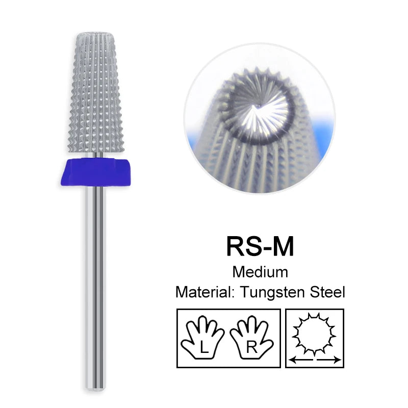 Milling Cutter Golden Carbide Nail Drill Bits For Electric Nail Drill Manicure Machine Pedicure Nail Files Accessories