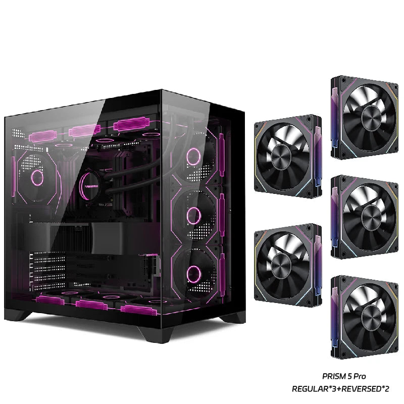 Power train Dreamland PRO ATX motherboard PC gaming 360 water-cooled Sea view room Double-sided glass gaming computer case
