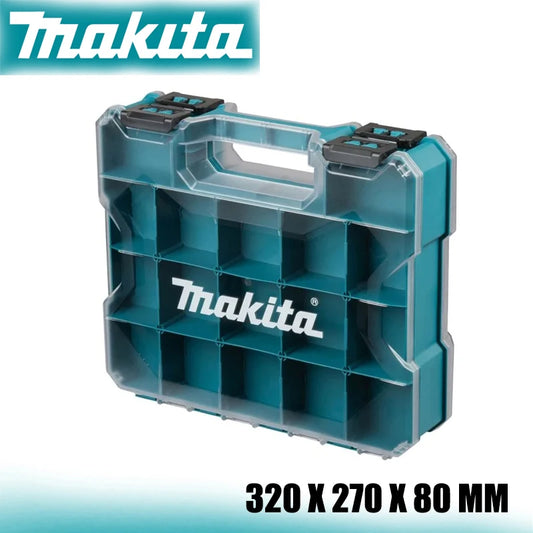 Makita E-26870 Double Sided Organiser Case 320MM PVC Plastic Transparent Sturdy Durable Convenient Storing Small Items ToolBox