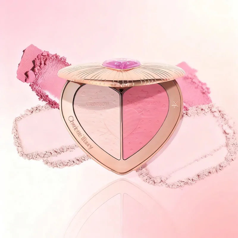 Charlotte Tilbury Aesthetic Scenery Eye Shadow Starlight Pink Soft Light Bicolor Disc Two Color Love Treasure Box Powder Blusher