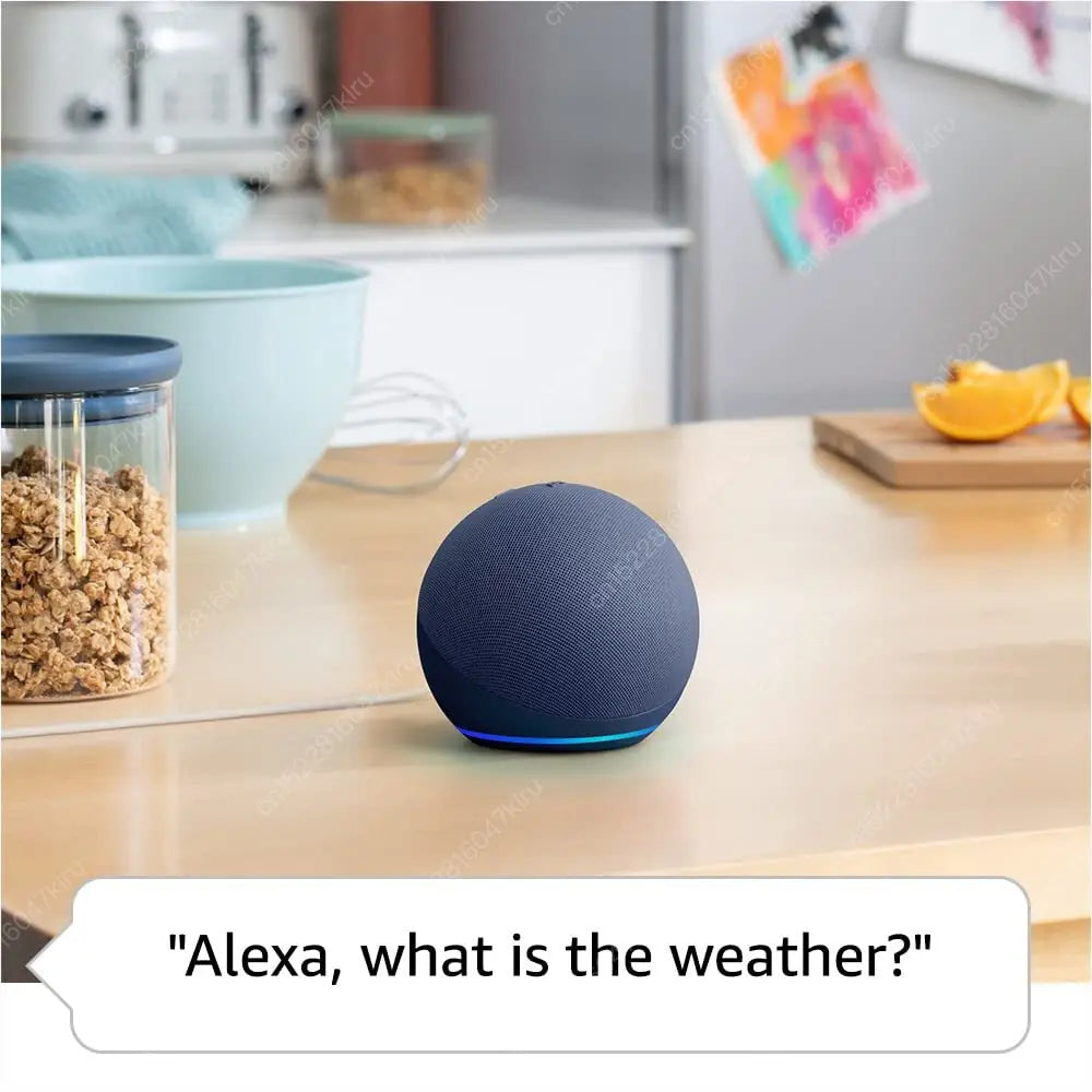 Original Alexa Dot Pop 5th Generation Smart Mini Wifi Home BT Alexa Speaker Horn with Sound Control Voice Assistant and Clock