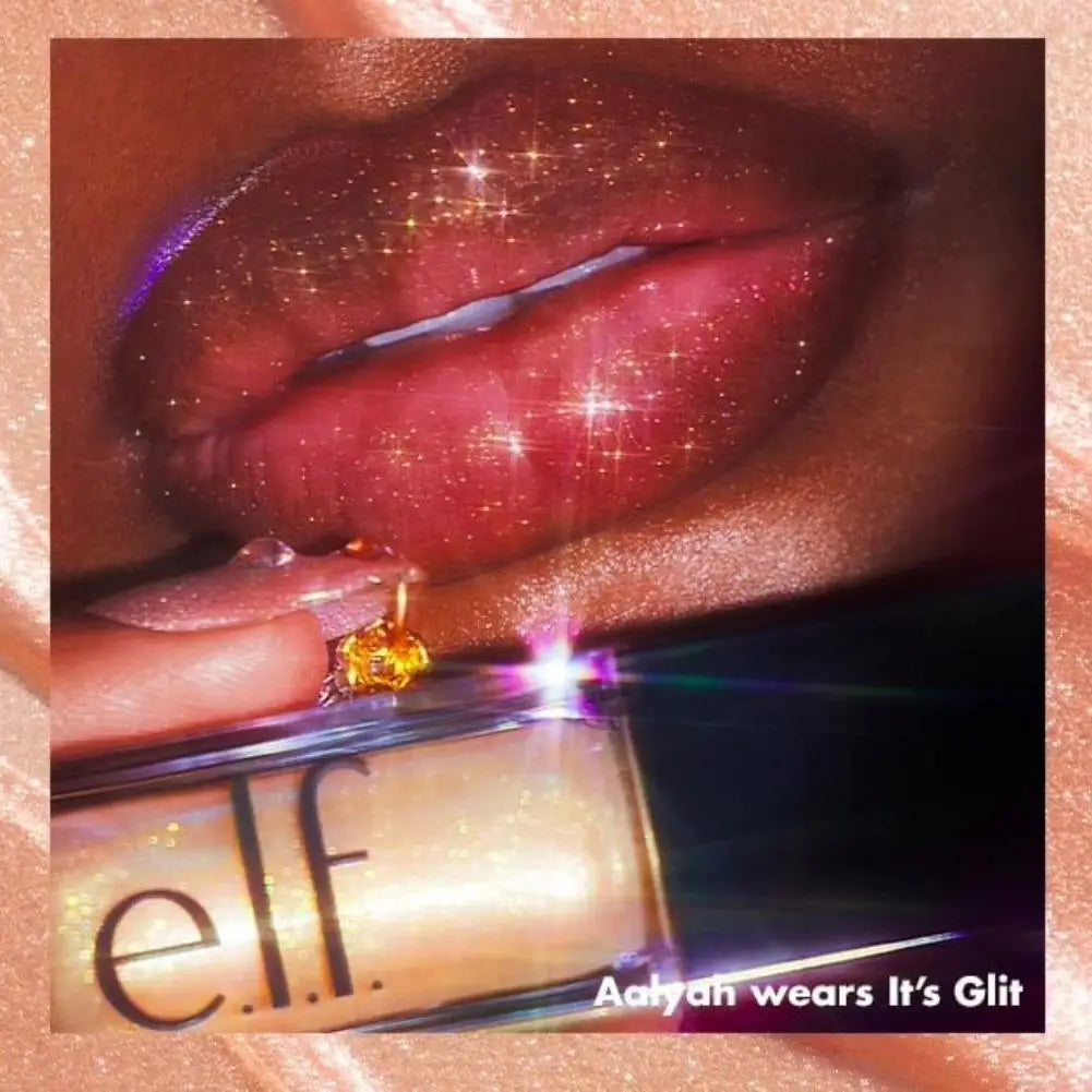 Lip Gloss Shiny Crystal - Long-Lasting Lustrous Lip Color Hydrating Non-Sticky Gluten-Free Beauty Cosmetic for Daily Makeup Look