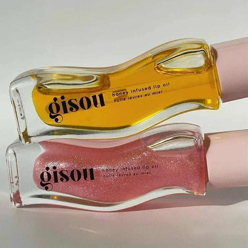 Gisou Moisturizing Glazed Plum Lip Balm Lip Oil Gloss Care Of The Lips Benetitnt For Lips Plumping Exfoliating Plumping Gloss