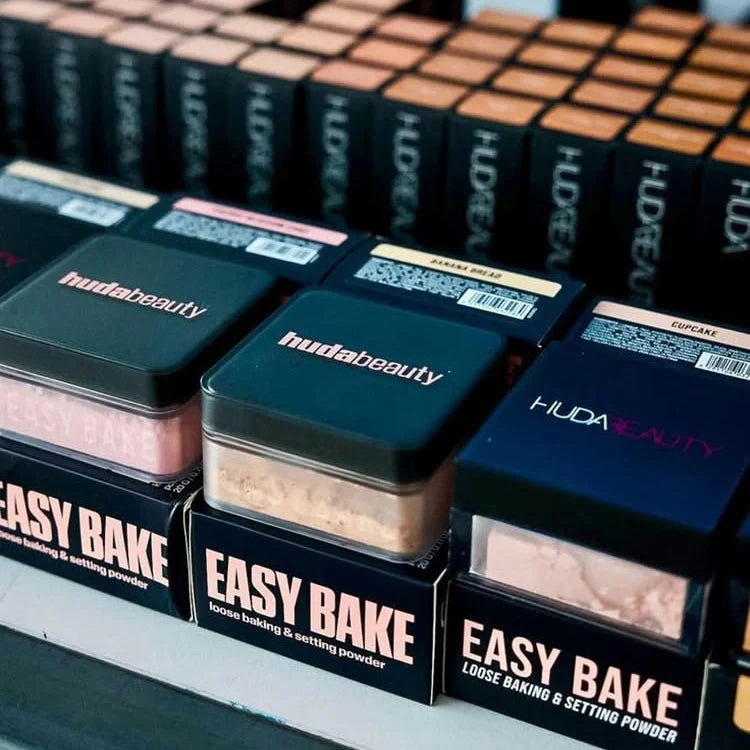 Huda Beauty Loose Powder Baked Setting Long Lasting Control Oil Formal Makeup Powder Face Matte Waterproof Brightening Concealer