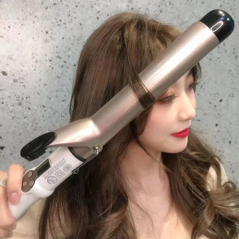 Hair Curlers Waves Electric Professional Ceramic Hair Curler Lcd Curling Iron Roller Curls Wand Waver Fashion Styling Tools