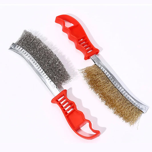 Steel Wire Brush With Handle Industrial Stainless Steel Knife Brush. Rust Kitchen Gap Cleaning Brush. Special Brush for Barbecue
