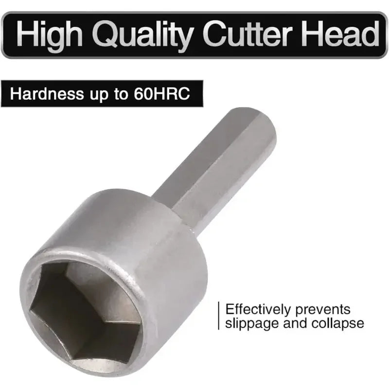 9pcs/set 5mm-13mm Hex Sockets Sleeve Nozzles Nut Driver Set Screwdriver Set Adapter Metric Socket Powerful Drill Bit Tool Wrench