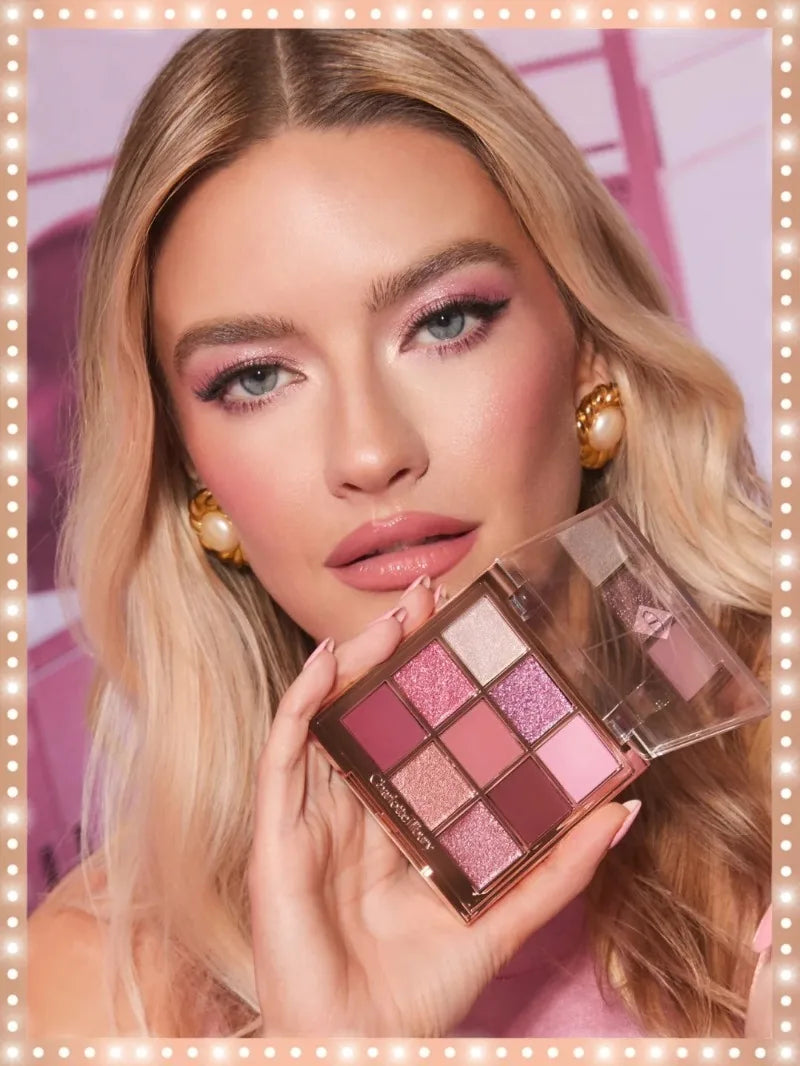 Charlotte Tilbury Aesthetic Scenery Eye Shadow Starlight Pink Soft Light Bicolor Disc Two Color Love Treasure Box Powder Blusher