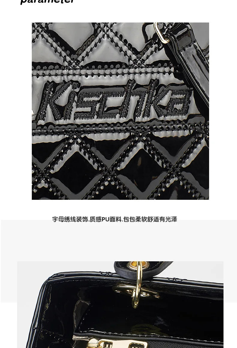 Patent Leather High Quality Female Handbags Luxury Designer Handbag Crossbody Bags Ladies Hand Shoulder Bags for Women Tote Bag