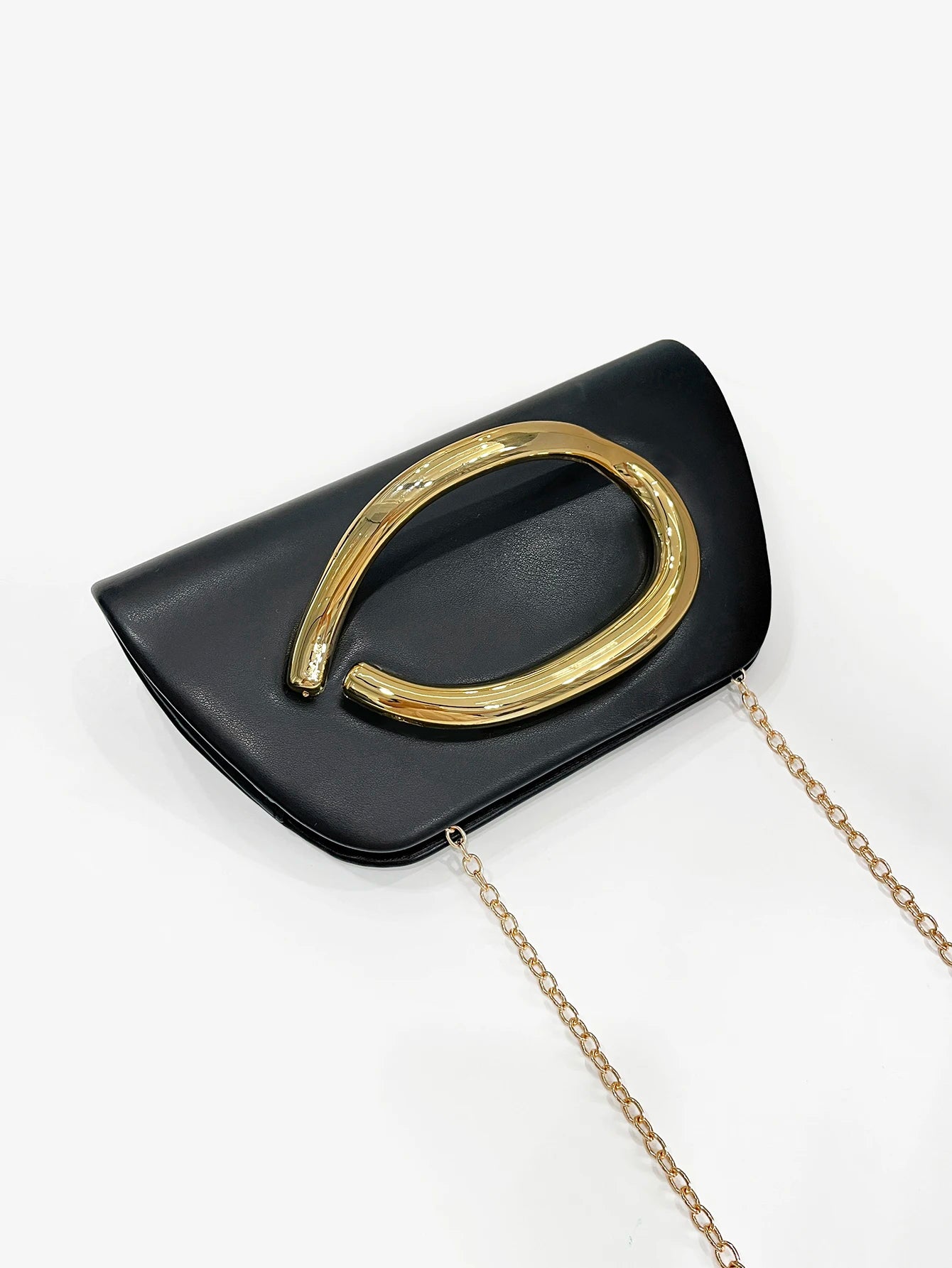 Gold Metal Buckle Box Clutch Fashion Women's Evening Bag Party Banquet Chain Crossbody Bag Luxury Designer Shoulder Bag Wallet