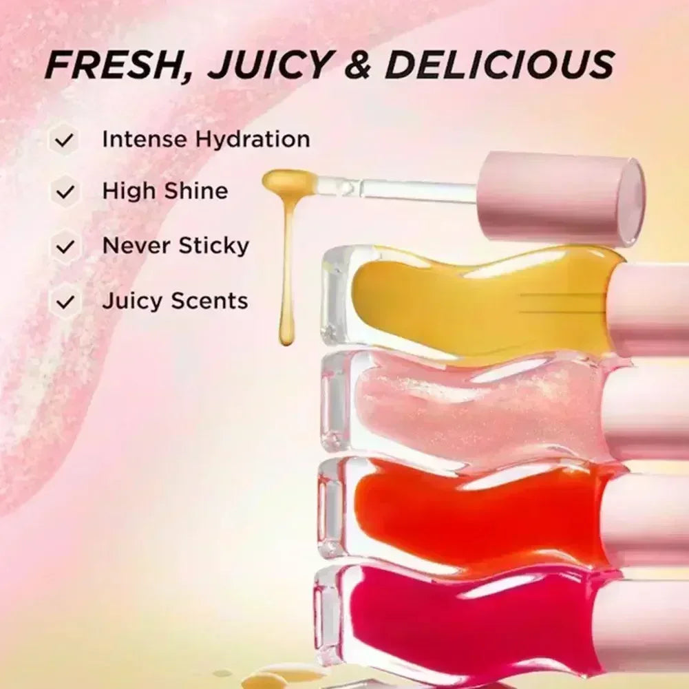 Gisou Moisturizing Glazed Plum Lip Balm Lip Oil Gloss Care Of The Lips Benetitnt For Lips Plumping Exfoliating Plumping Gloss