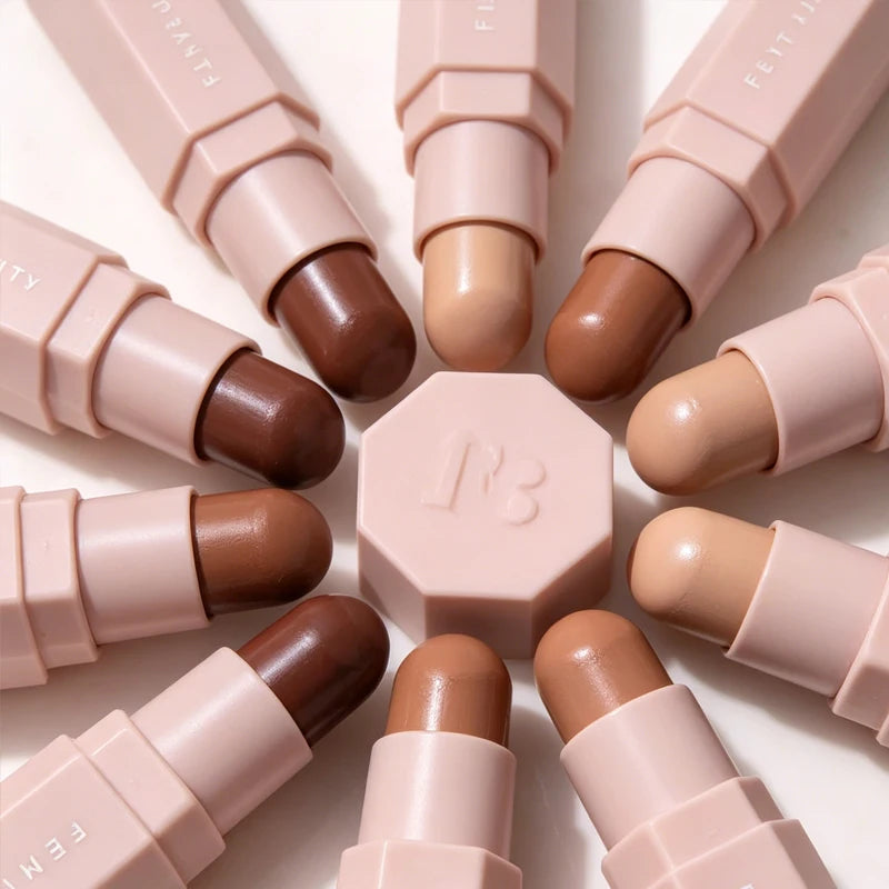 Fenty Beauty Contouring Stick Foundation Makeup Can Naturally The Face Make It Look Smaller Moisturizing Texture Silky Smooth