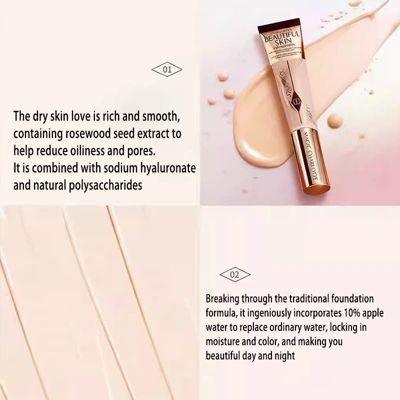 Charlotte Tilbury CT The Soft Light Essence Foundation Is Fine Smooth Concealing Moisturizing and Long-lasting for Dry Skin