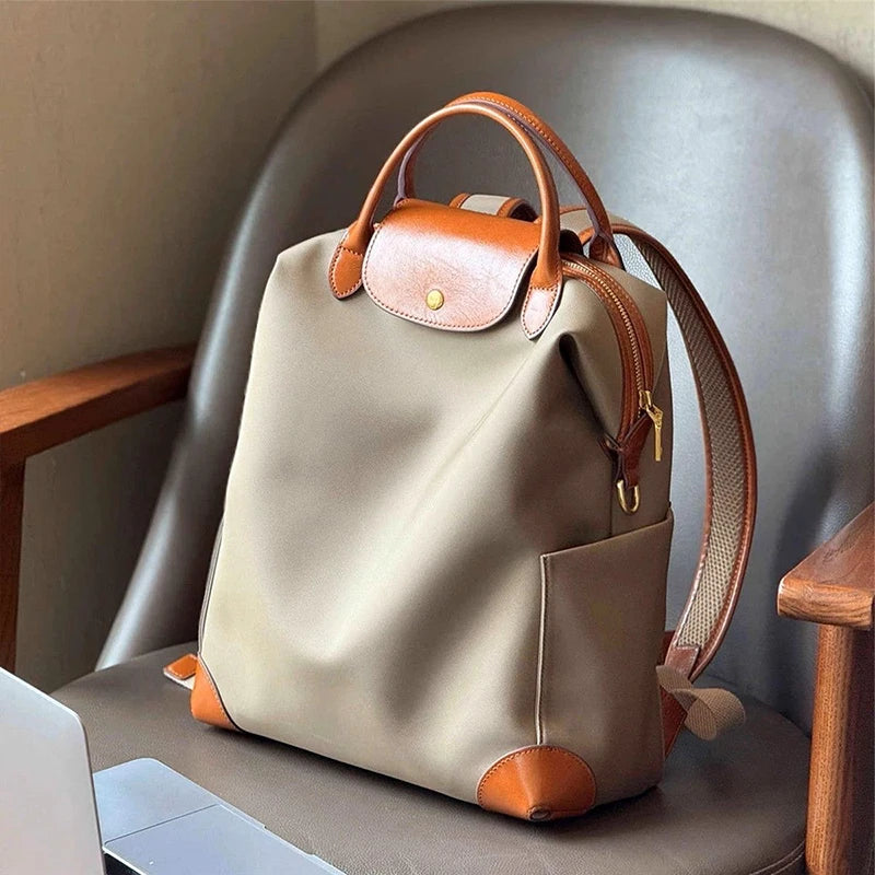 2025 High Quality Luxury Women Backpack Nylon  Female Handbag Students Schoolbag Travel Bag Pack Knapsack New Fashion
