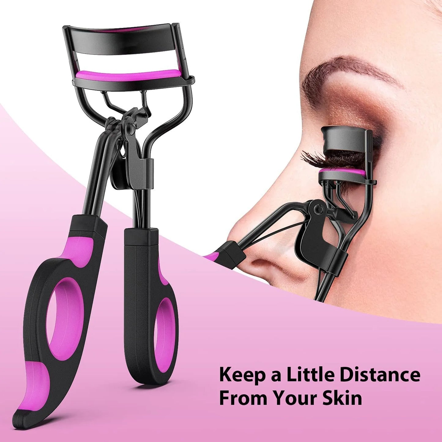 Eyelash Curlers Eyebrow Brush Kit For Women Eyelashes Comb Seperator Lash Mascara Wands Brushes Makeup Tool With Silicone Pads
