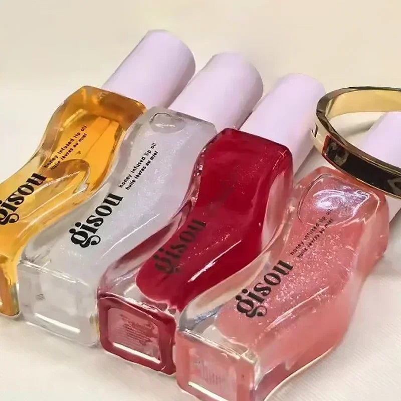 Gisou Moisturizing Glazed Plum Lip Balm Lip Oil Gloss Care Of The Lips Benetitnt For Lips Plumping Exfoliating Plumping Gloss
