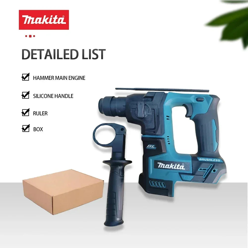 Makita Brushless Cordless Electric Hammer 18V Lithium Battery Wireless Drills 18v Power Tools for Home Improvement