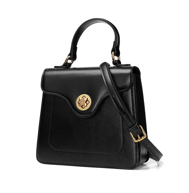 Luxury Handbag New PU Material Square Bag French Style Elegant Retro Single Shoulder Crossbody Bag Wedding Banquet Commuter