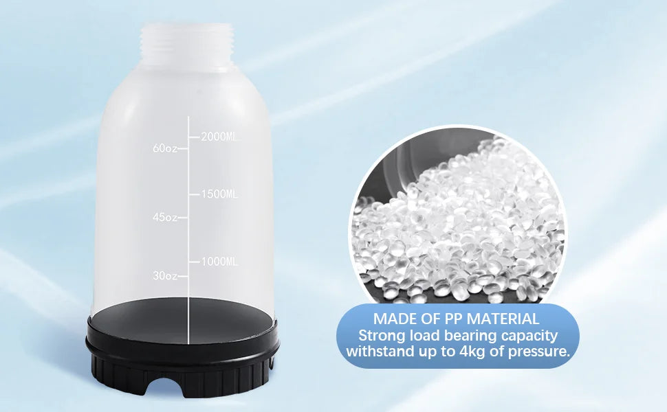 2L car foam spray gun, snow foam spray gun, action pressure spray bottle, for car washing and watering flowers