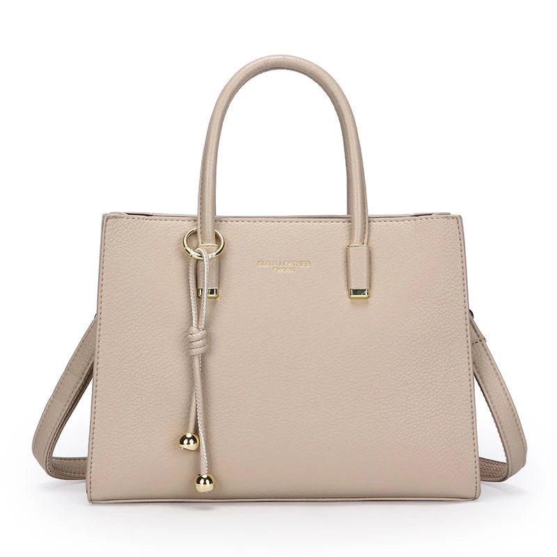 Genuine Brand Top Quality Pu Leather Handbag Women's Tote Messenger Sac Designer Large Capacity 3 Levels Shoulder Crossbody Bags