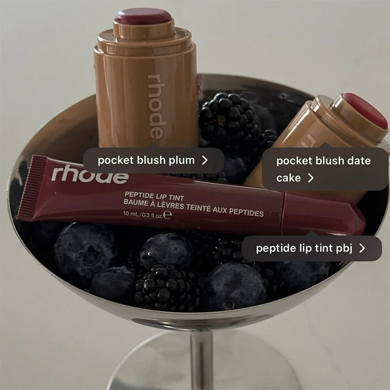 Brand skin Balm Jelly Bean Lip Gloss Spicy Marg Juice Box Pocket Blush Stick Non-fading Waterproof Blusher Moisturizing Lipstick